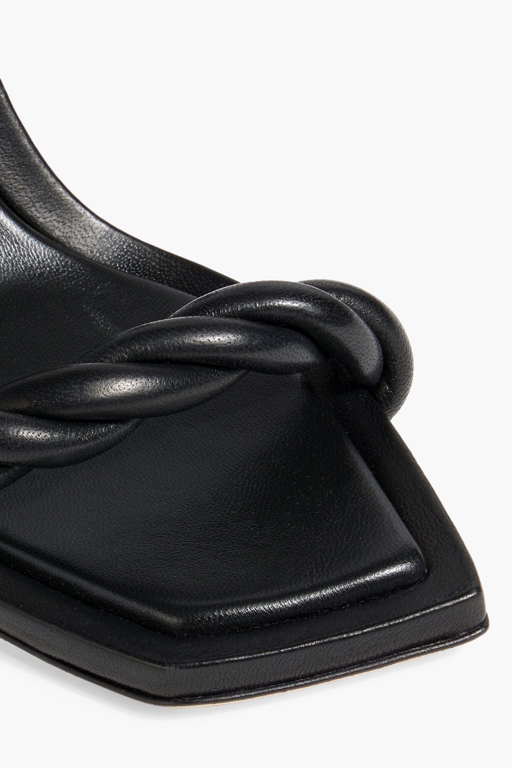 JIMMY CHOO Diosa 85 twisted leather sandals