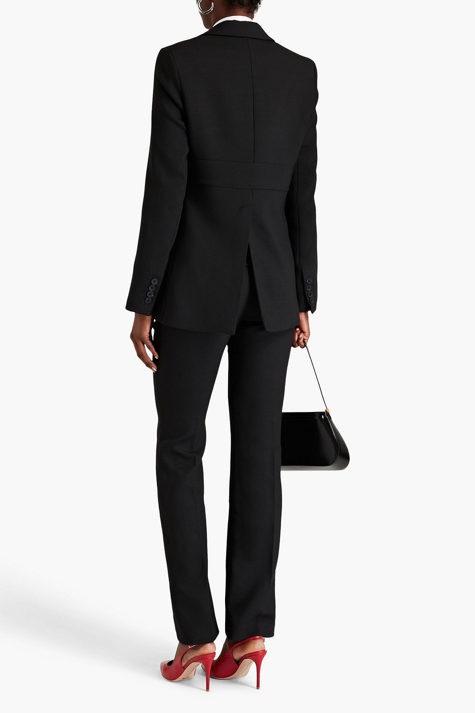 Shop Remain Birger Christensen Twill Blazer In Black