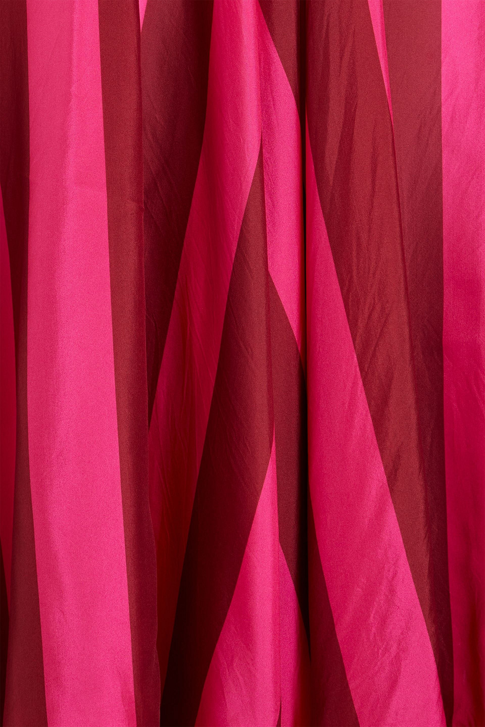 Zimmermann Two-tone Silk-voile Midi Skirt In Fuchsia
