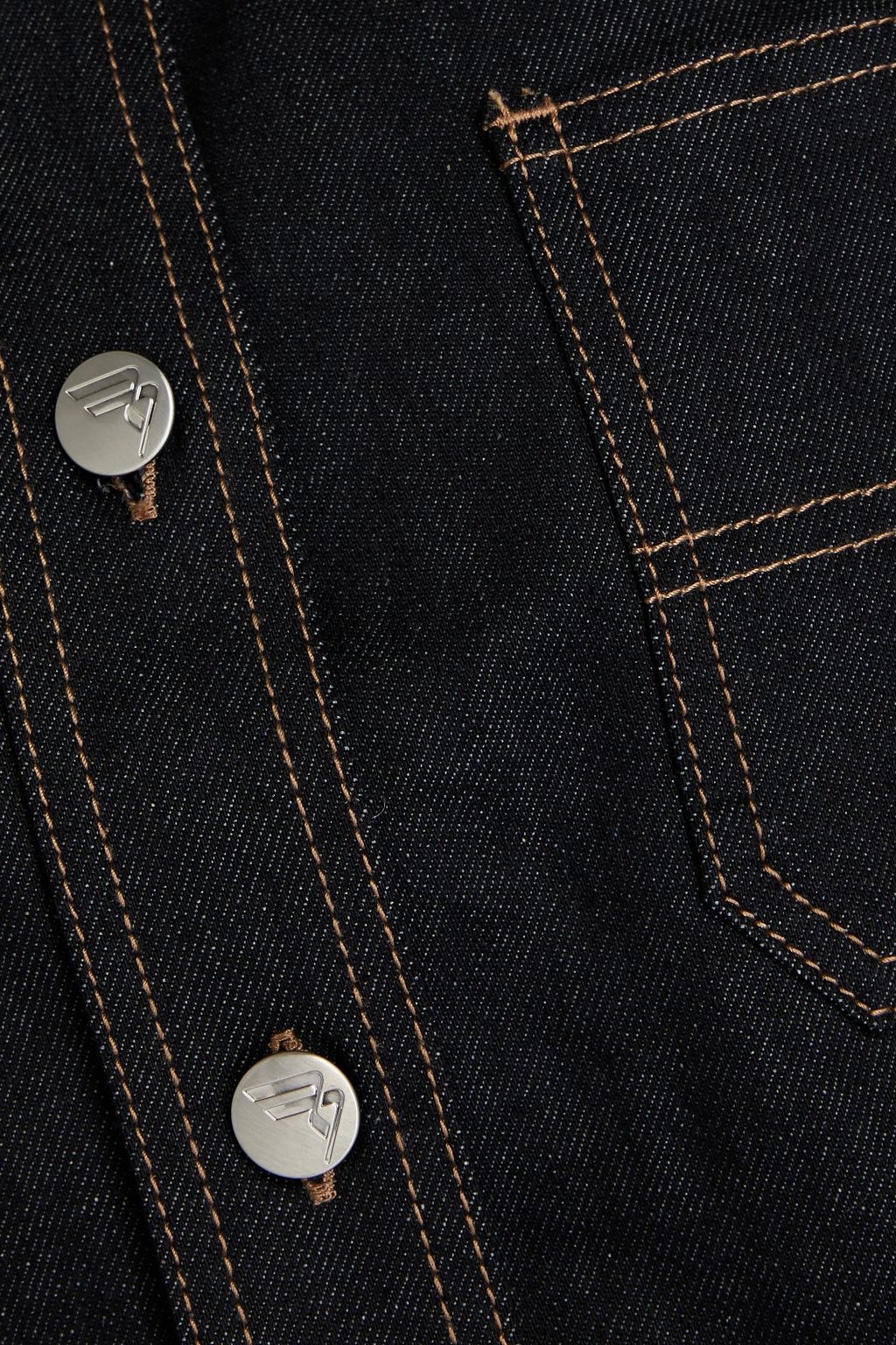 REMAIN BIRGER CHRISTENSEN 데님 크롭 셔츠