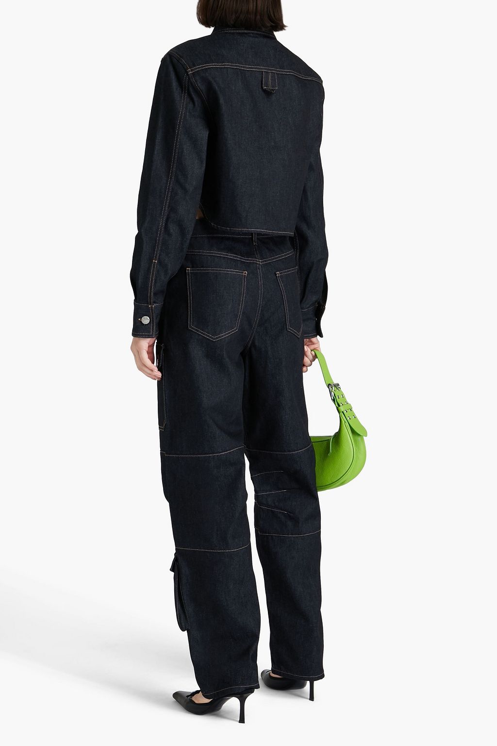 REMAIN BIRGER CHRISTENSEN 데님 크롭 셔츠