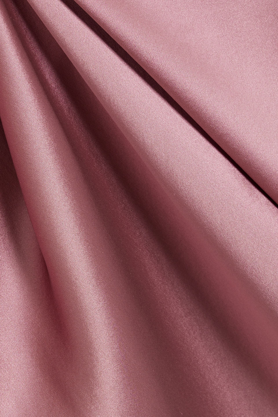 Michelle Mason Draped-shoulder Mini Dress In Antique Rose