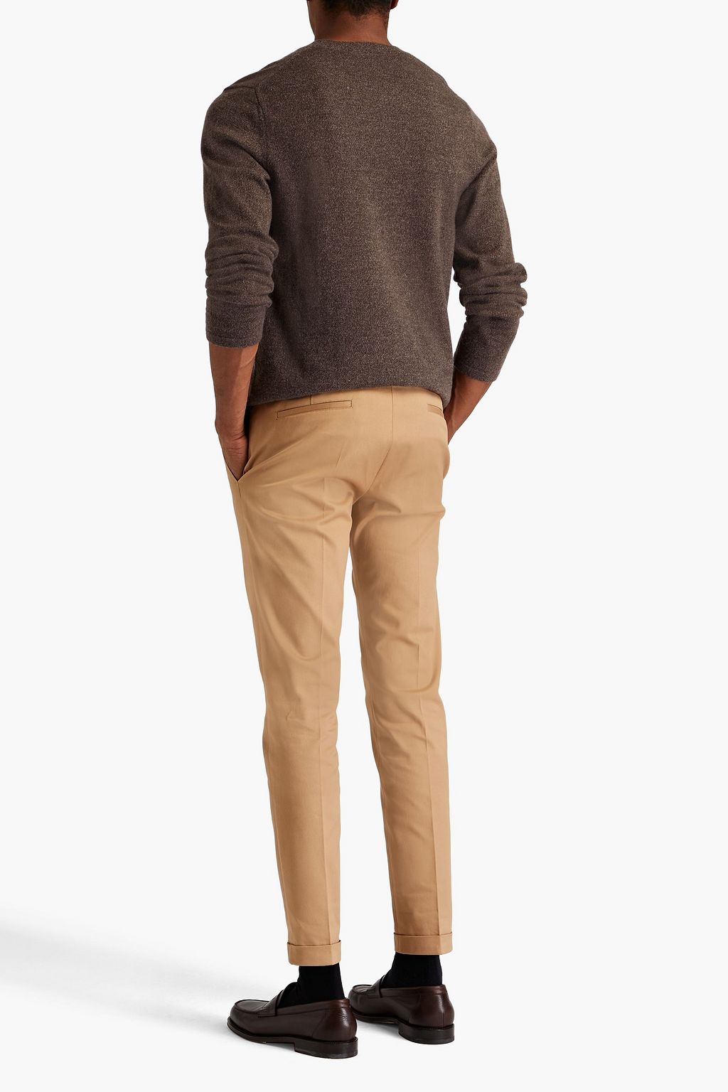 PAUL SMITH Slim-fit cotton-blend twill pants
