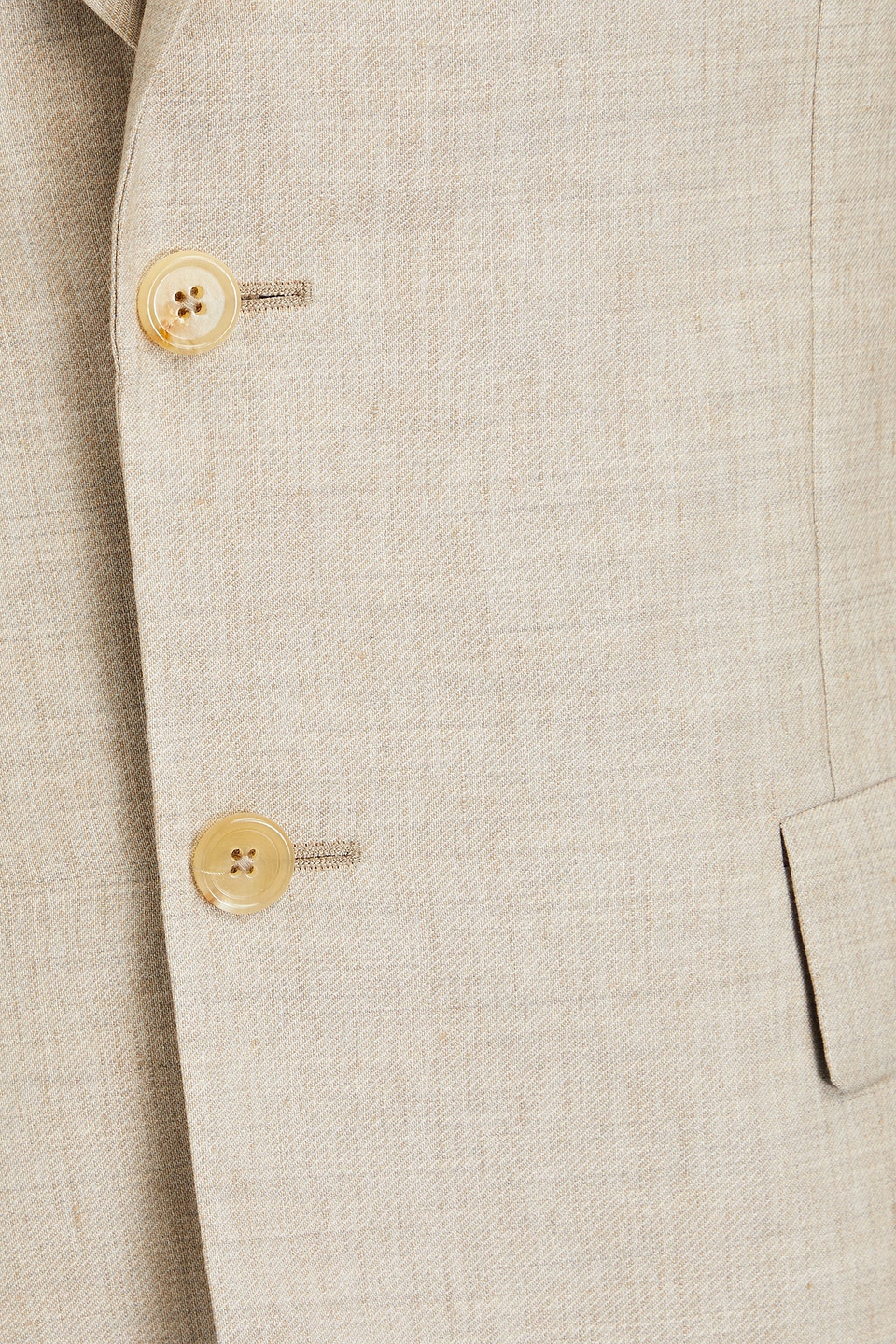 Shop Paul Smith Slim-fit Linen And Wool-blend Blazer In Beige