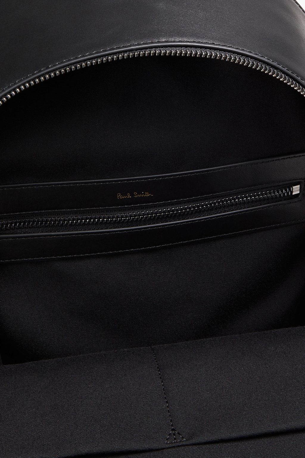 PAUL SMITH Striped leather backpack