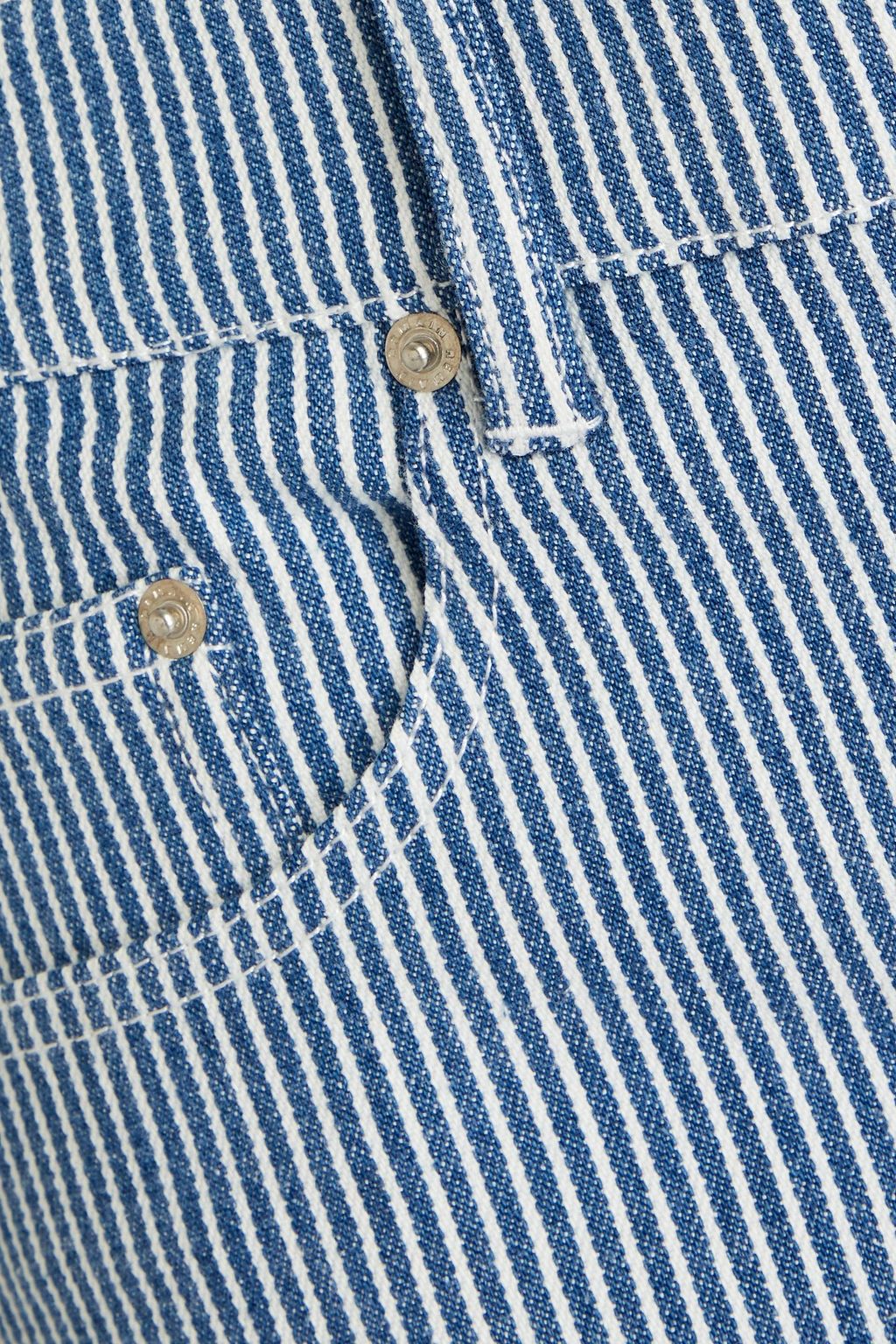 REMAIN BIRGER CHRISTENSEN Striped denim shorts