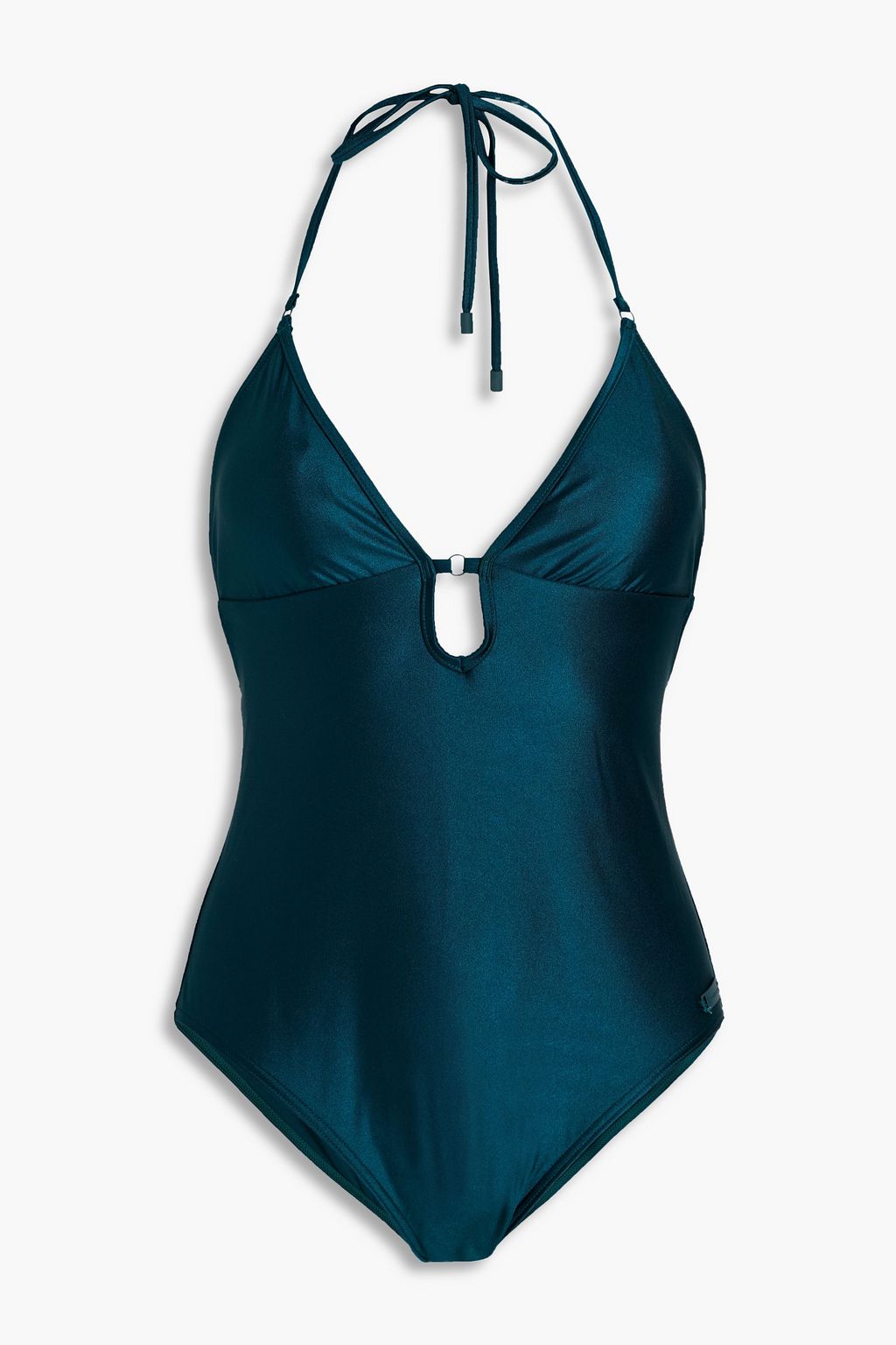 ZIMMERMANN Cutout halterneck swimsuit | THE OUTNET