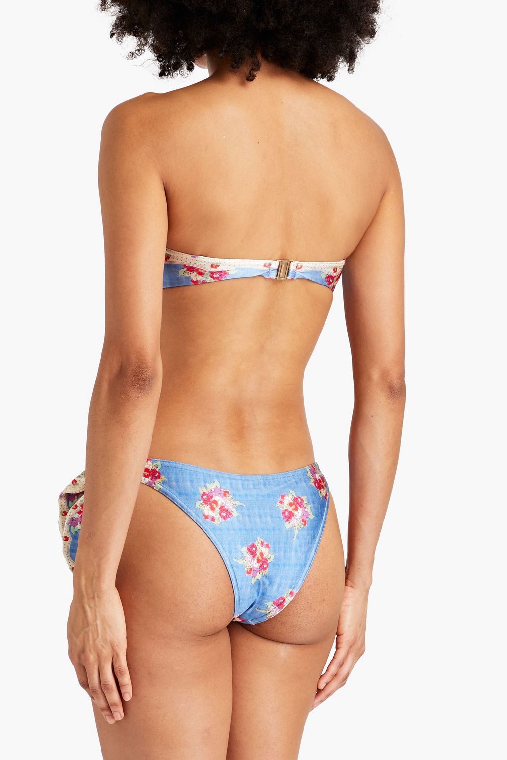 ZIMMERMANN Floral-print bandeau bikini