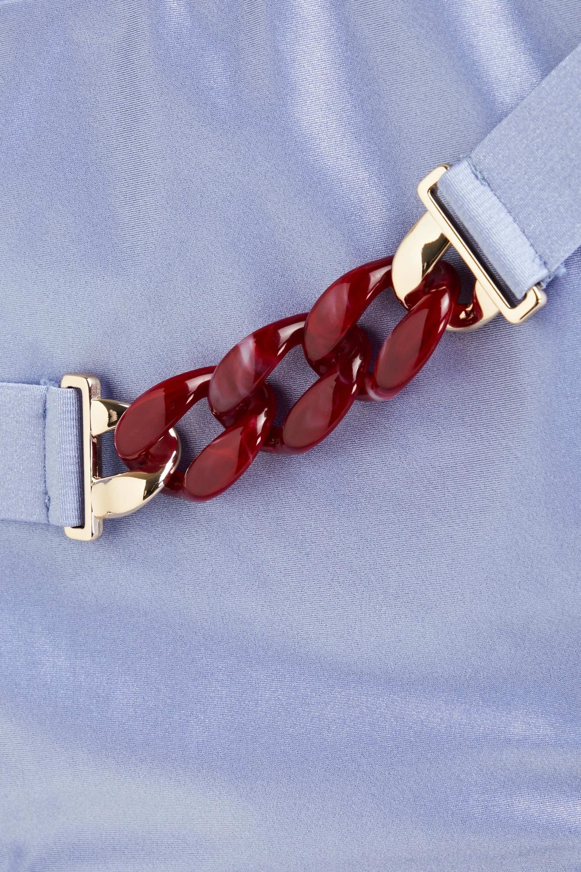 Zimmermann Chain-embellished belted high-rise bikini briefs thumbnail