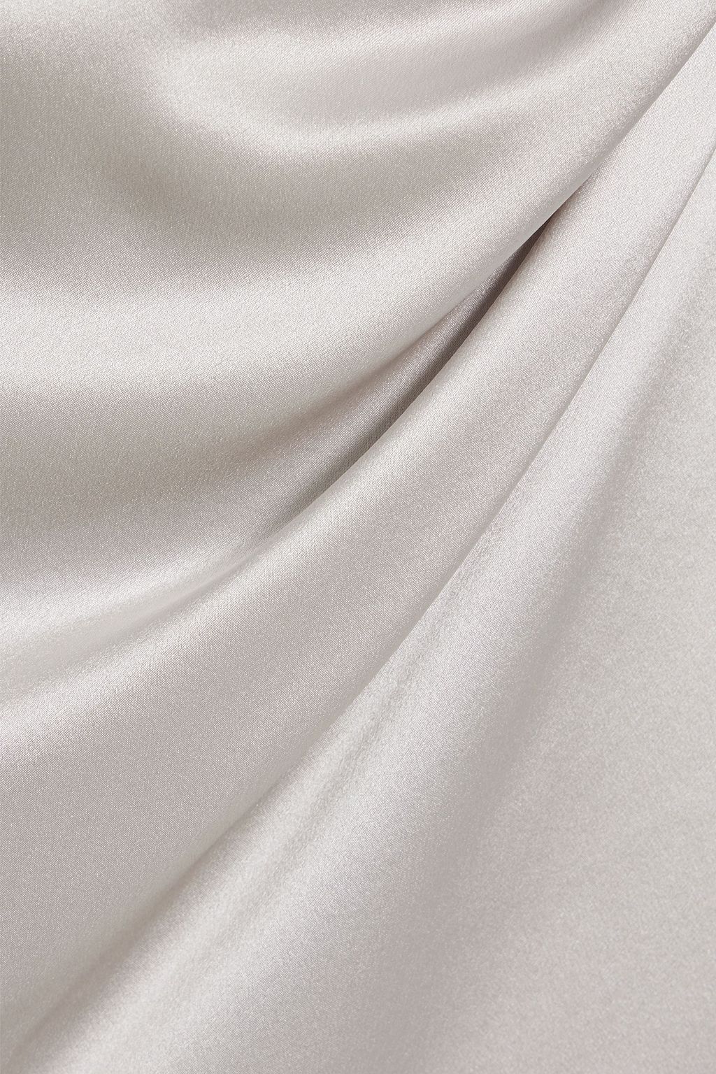 MICHELLE MASON Wrap-effect draped silk-satin mini skirt