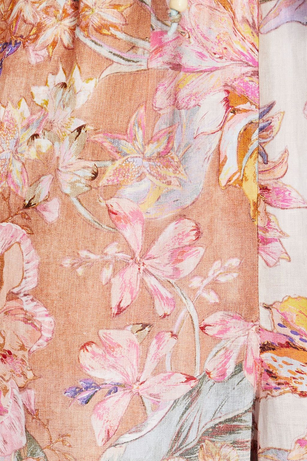 ZIMMERMANN Floral-print linen wide-leg pants