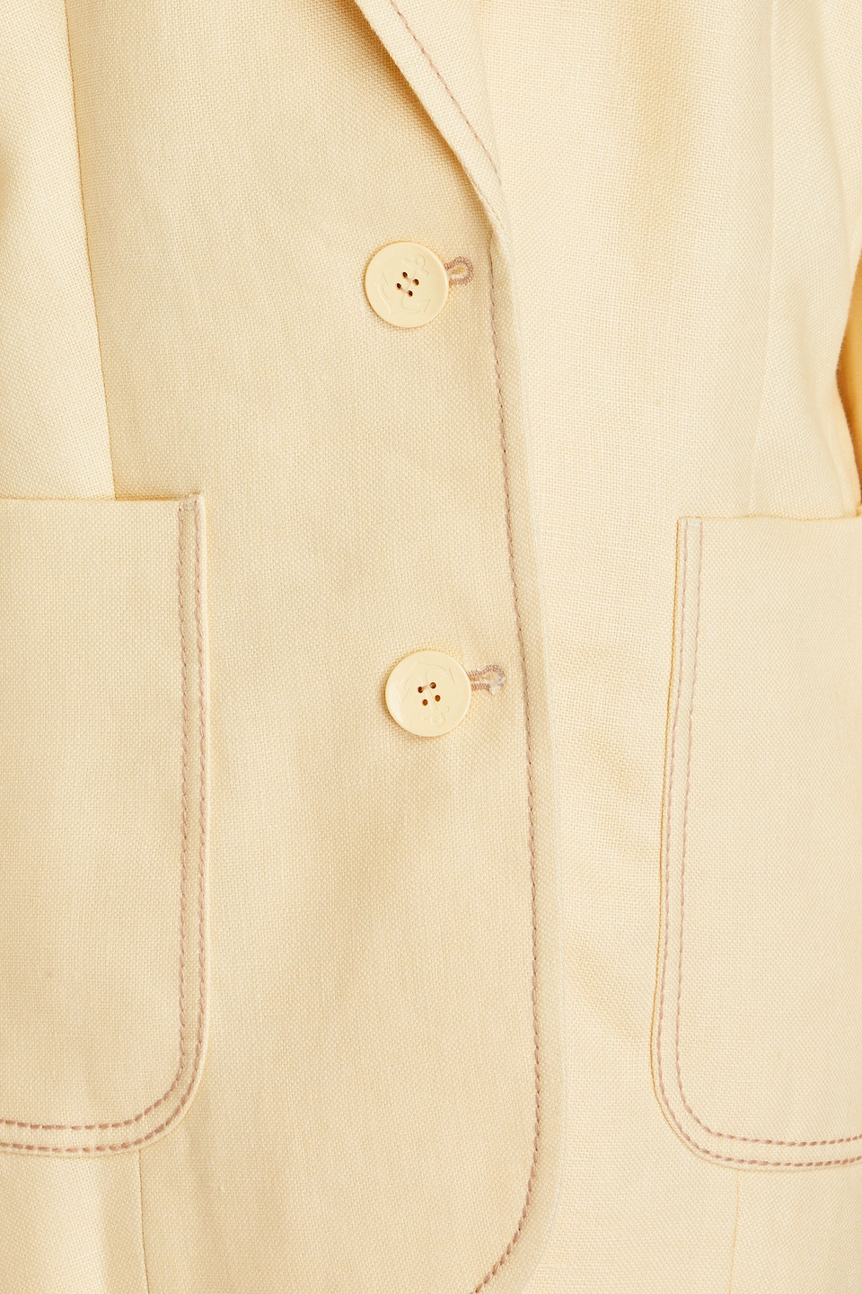 Zimmermann Blazer Aus Leinen In Pastel Yellow