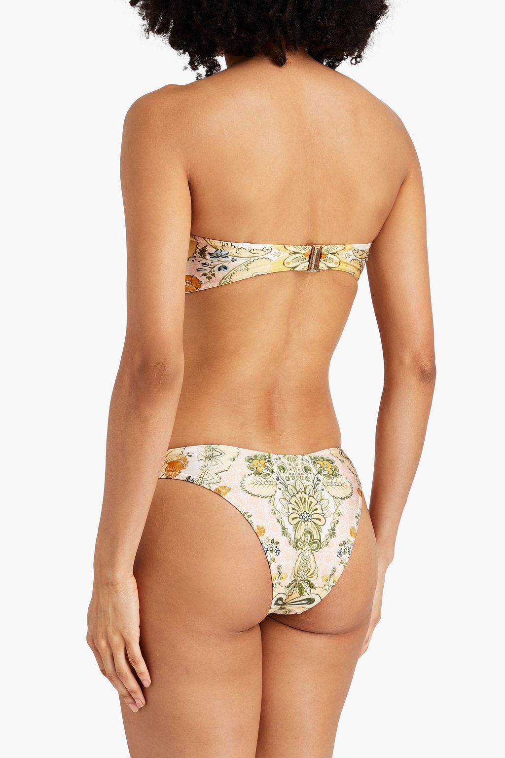 ZIMMERMANN Floral-print bandeau bikini