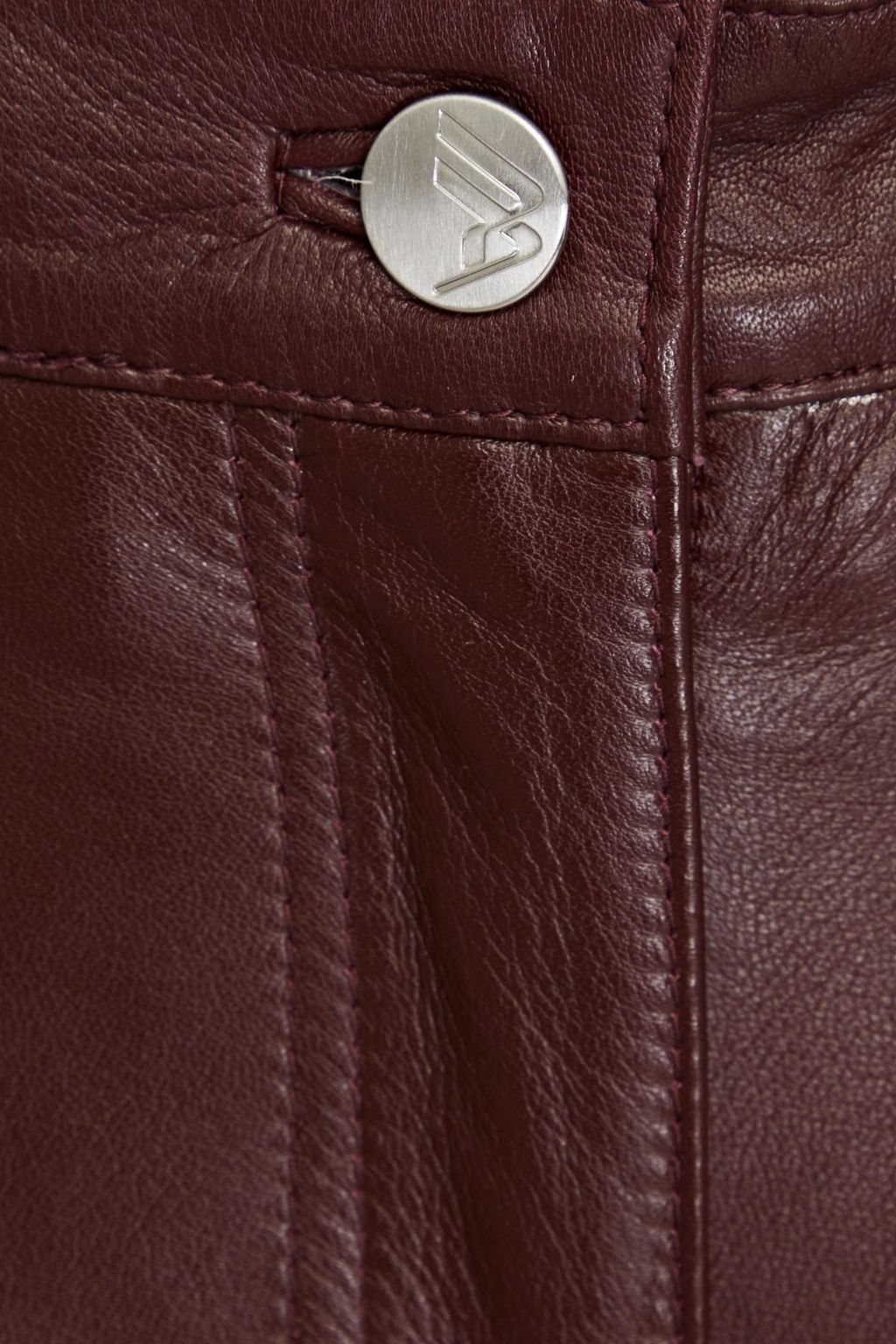 REMAIN BIRGER CHRISTENSEN Zip-detailed leather straight-leg pants