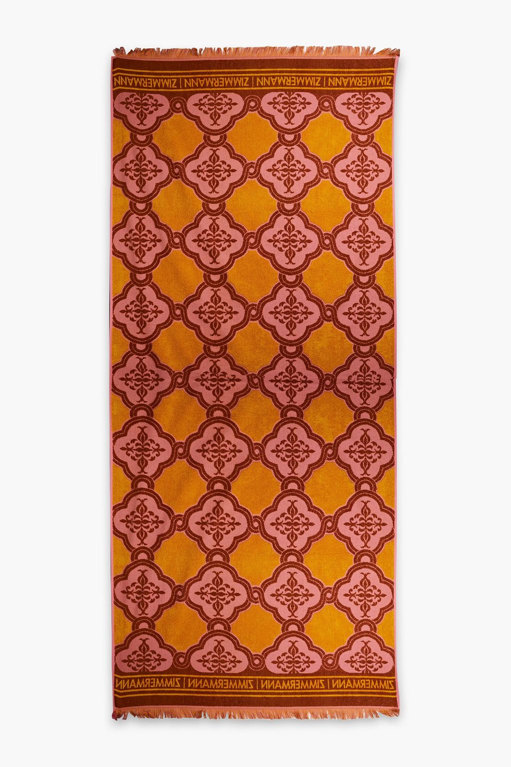 ZIMMERMANN Cotton-terry jacquard beach towel