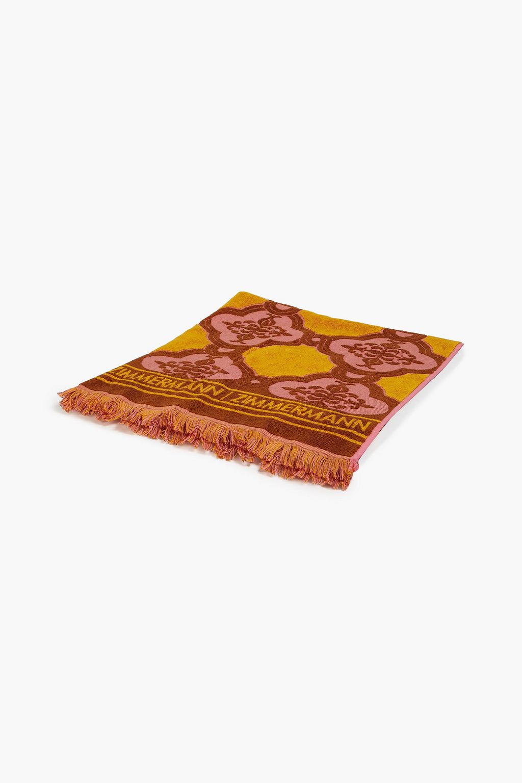 ZIMMERMANN Cotton-terry jacquard beach towel