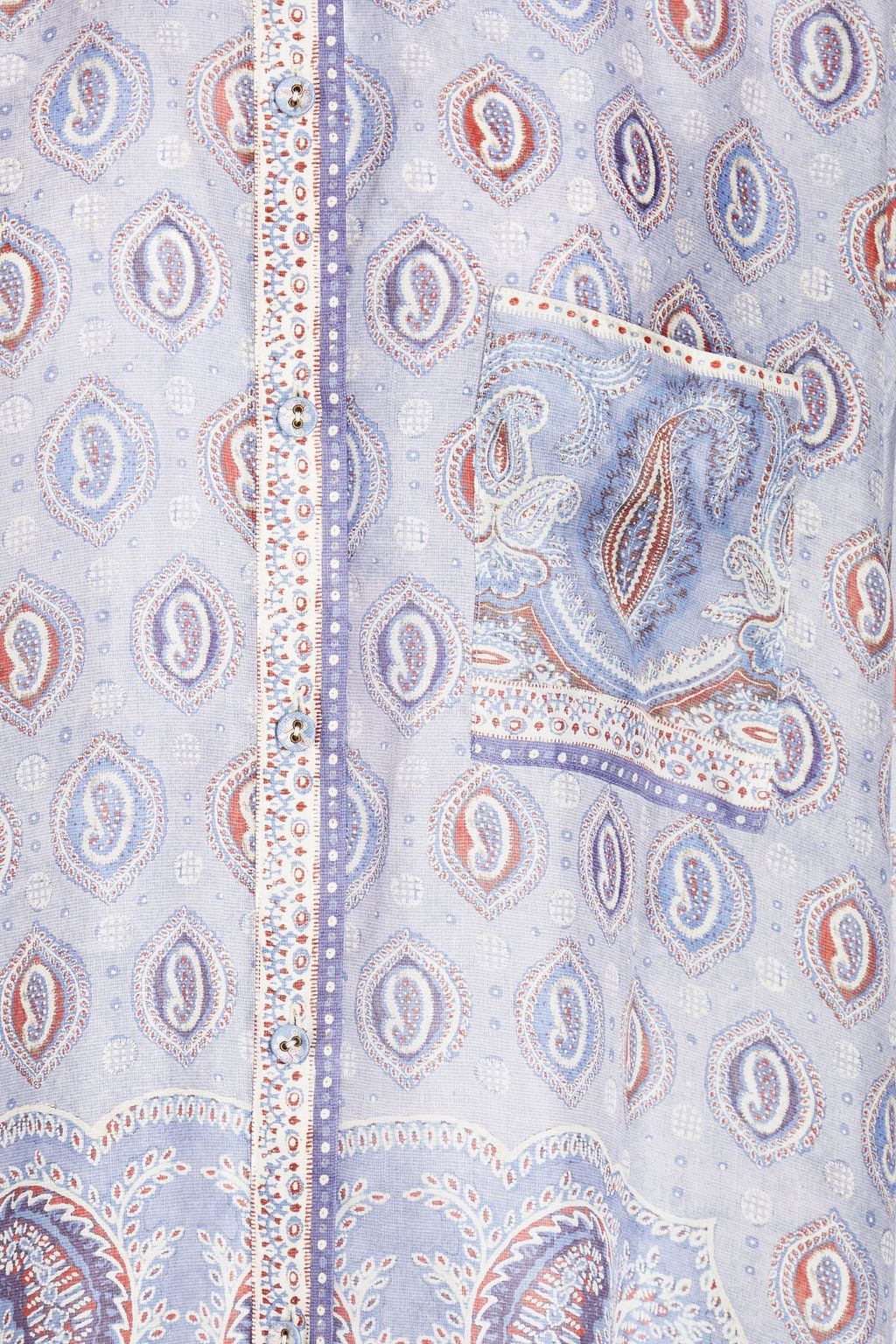 ZIMMERMANN Paisley-print silk-crepe de chine shirt
