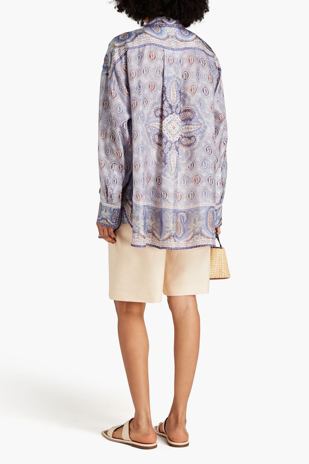 ZIMMERMANN Paisley-print silk-crepe de chine shirt