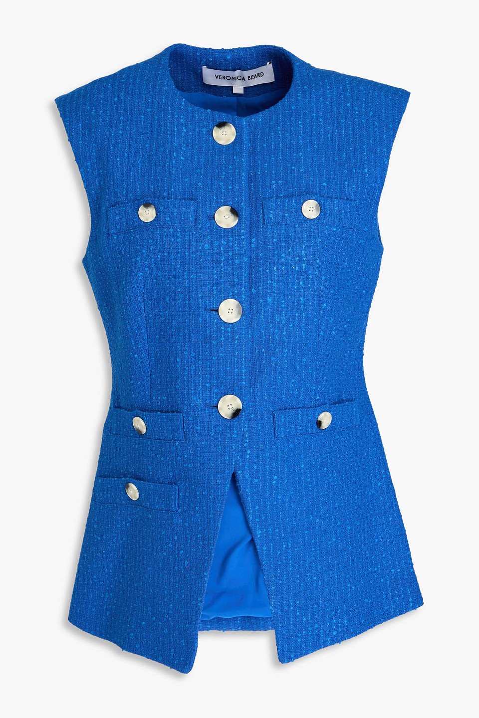Tamara cotton-blend tweed vest