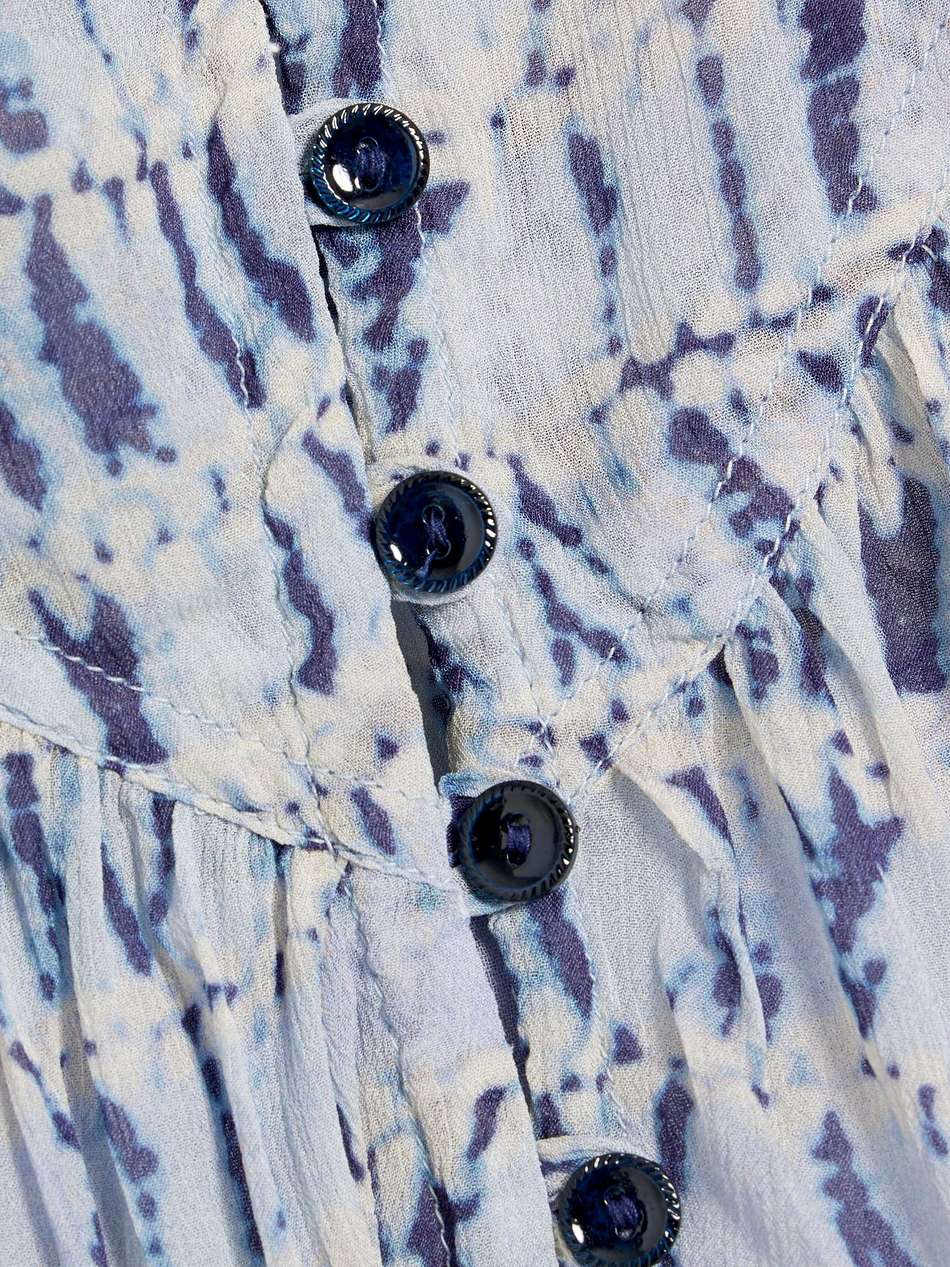 silorion tie-dyed crepon mini dress