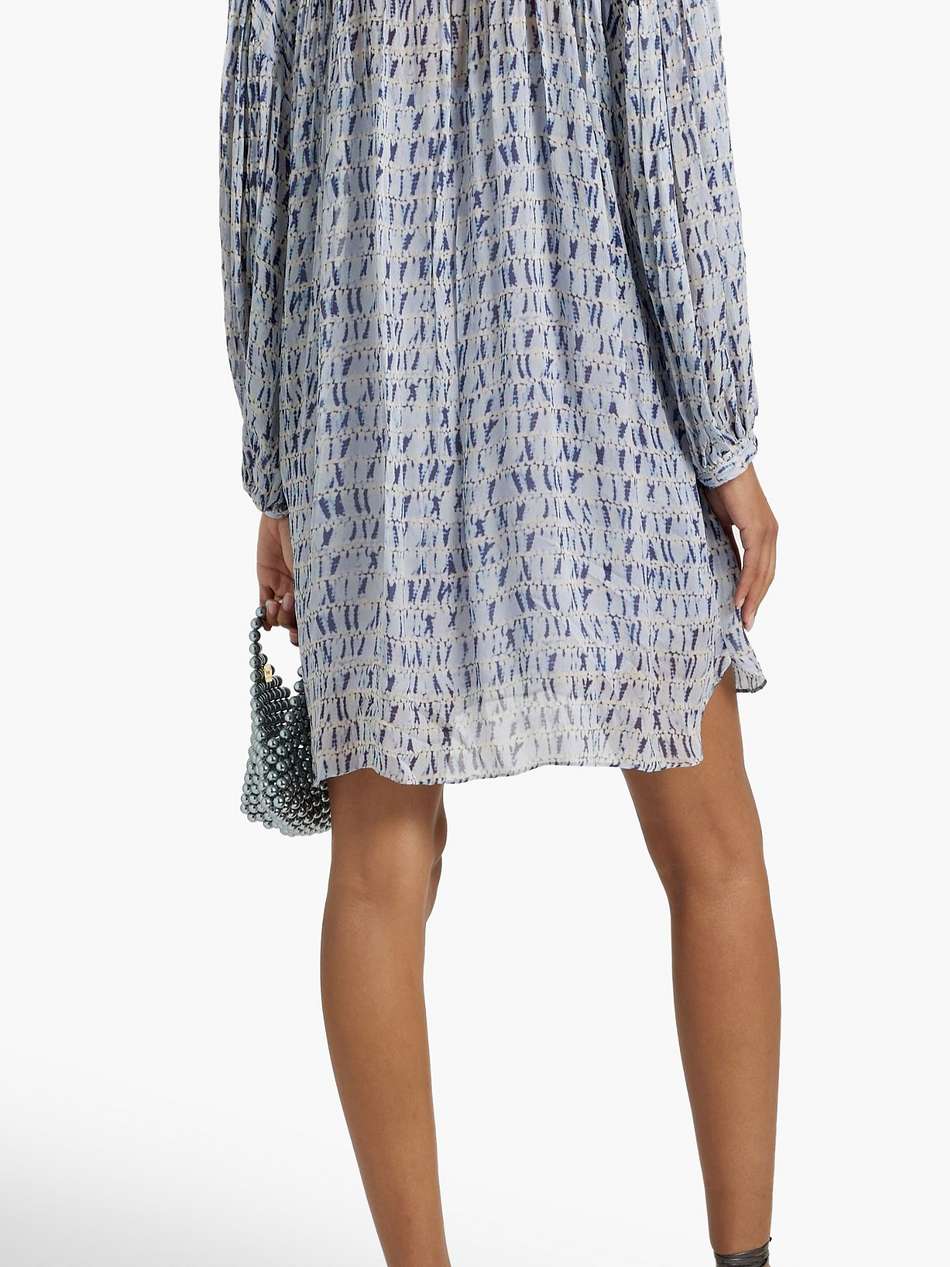 silorion tie-dyed crepon mini dress