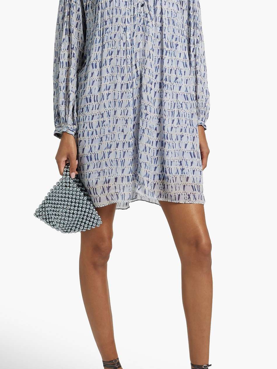 silorion tie-dyed crepon mini dress