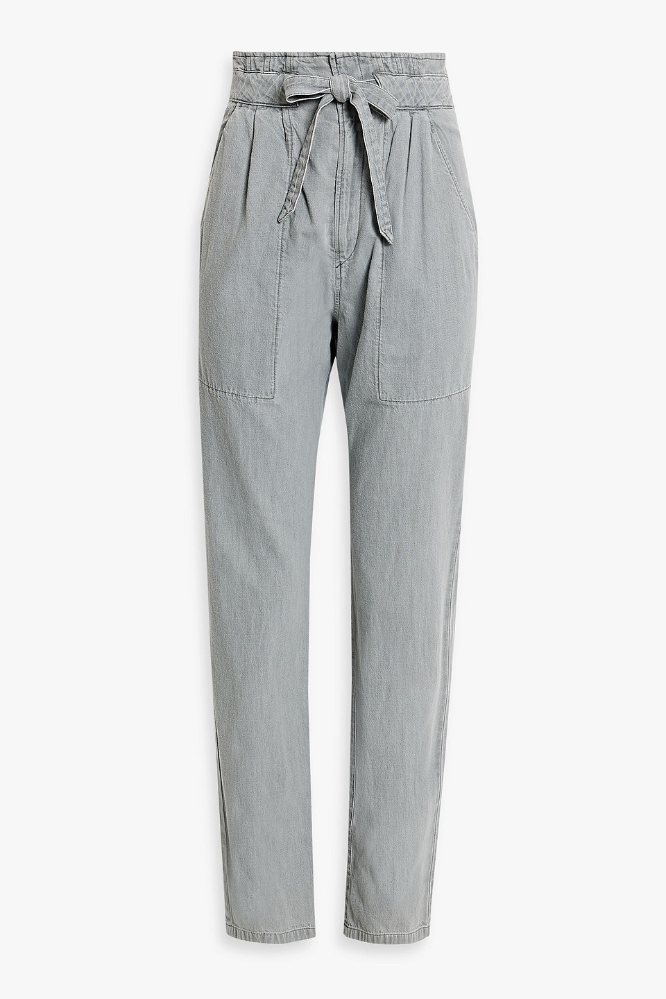 Isabel Marant Étoile Muardo High-rise Tapered Jeans In Gray