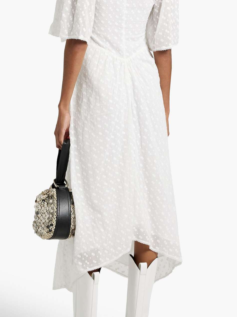 turin crochet-trimmed broderie anglaise cotton midi dress