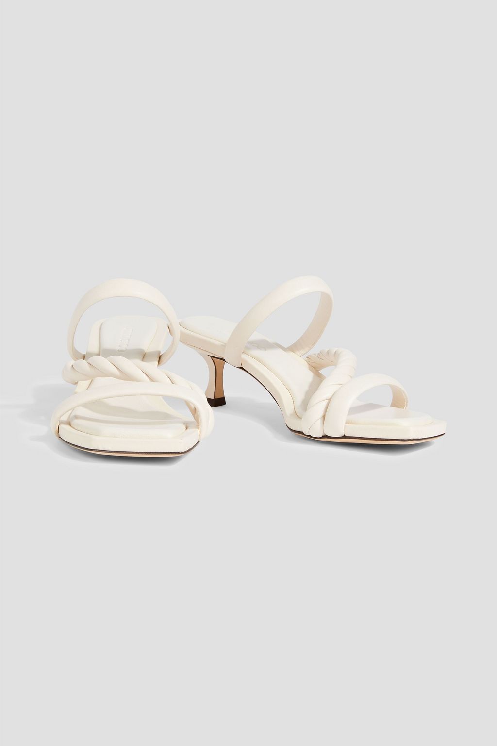 JIMMY CHOO Diosa 50 twisted leather mules