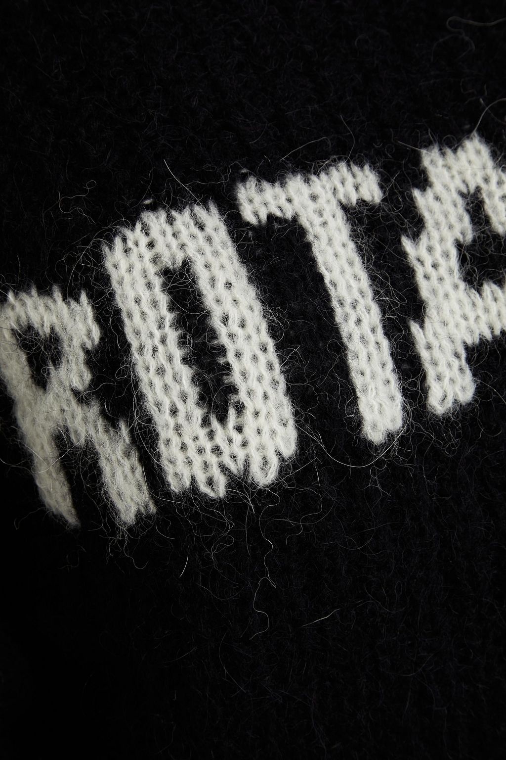 ROTATE BIRGER CHRISTENSEN Adley ribbed intarsia wool-blend sweater