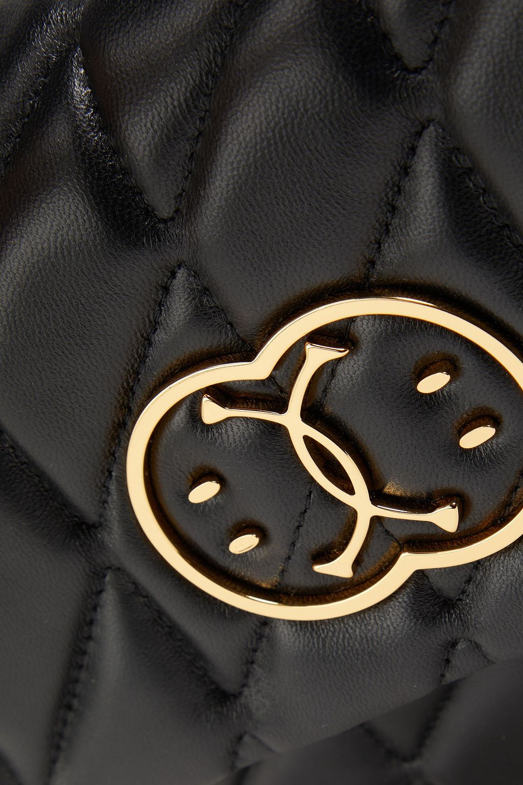 MOSCHINO حقيبة كروس بودي من الجلد بتصميم مبطّن