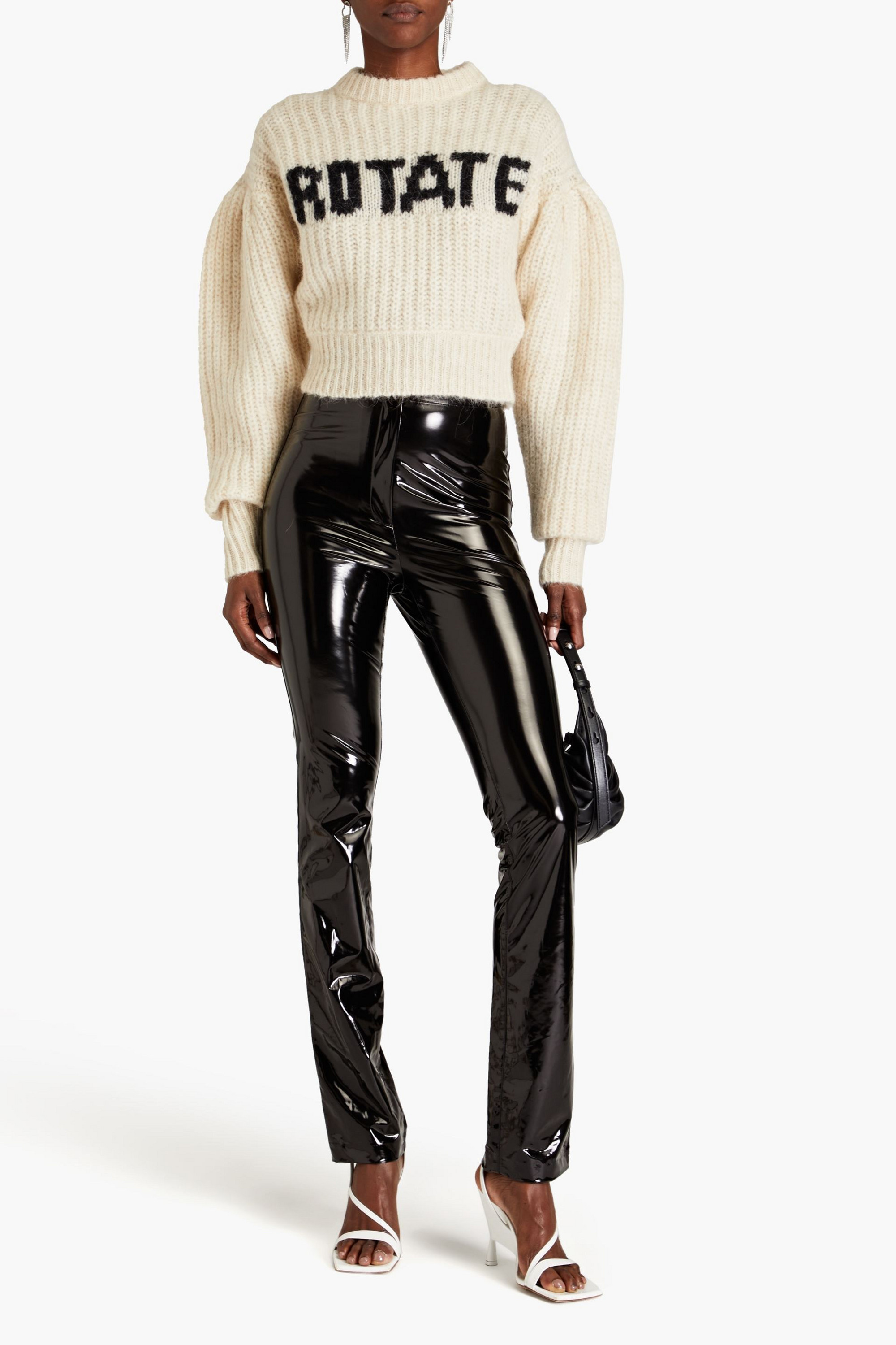ROTATE Birger Christensen June vinyl skinny pants