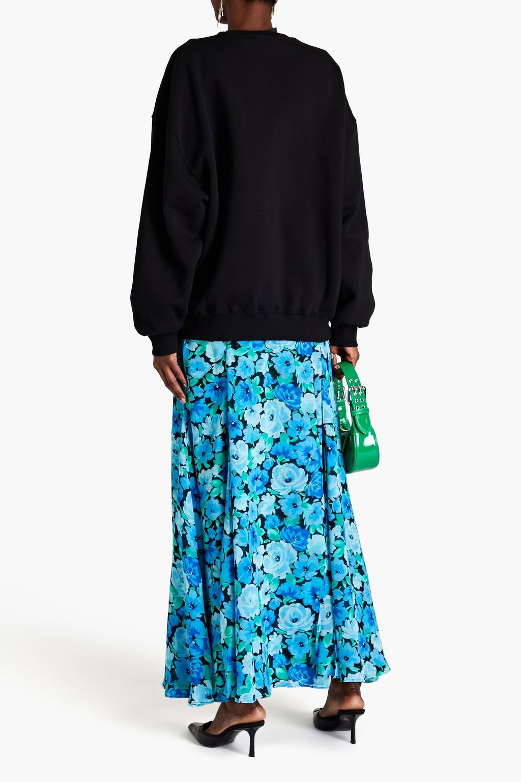 ROTATE BIRGER CHRISTENSEN تنورة طويلة مصنوعة من الشيفون مزينة بطبعة الأزهار