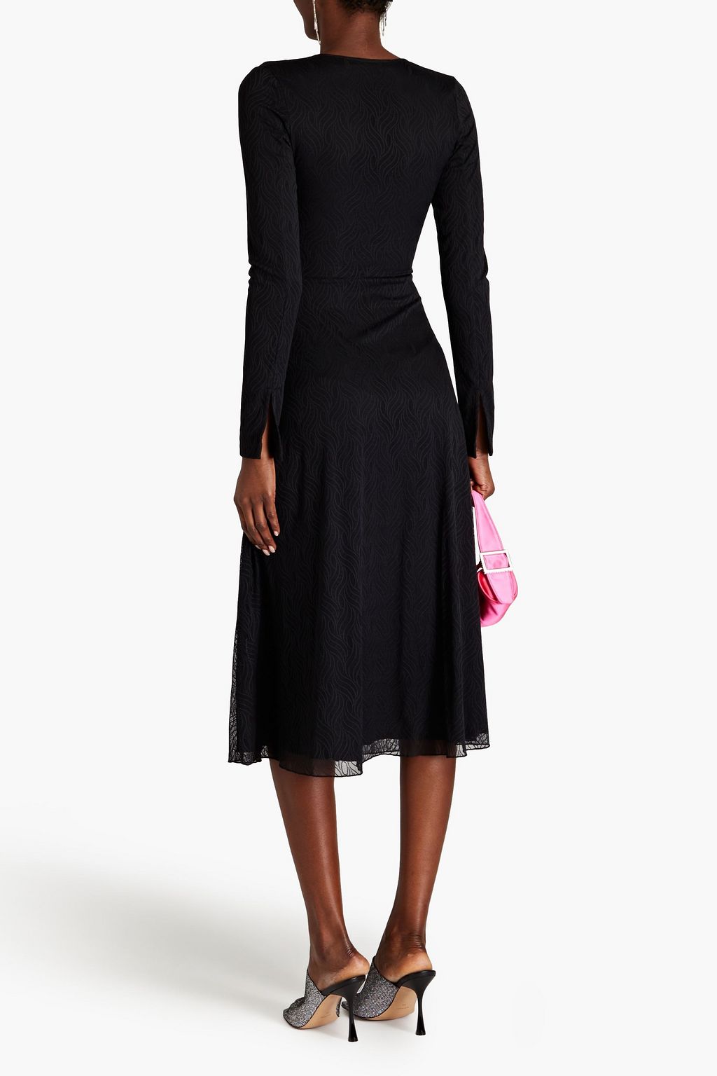 ROTATE BIRGER CHRISTENSEN Ruched mesh midi dress | THE OUTNET