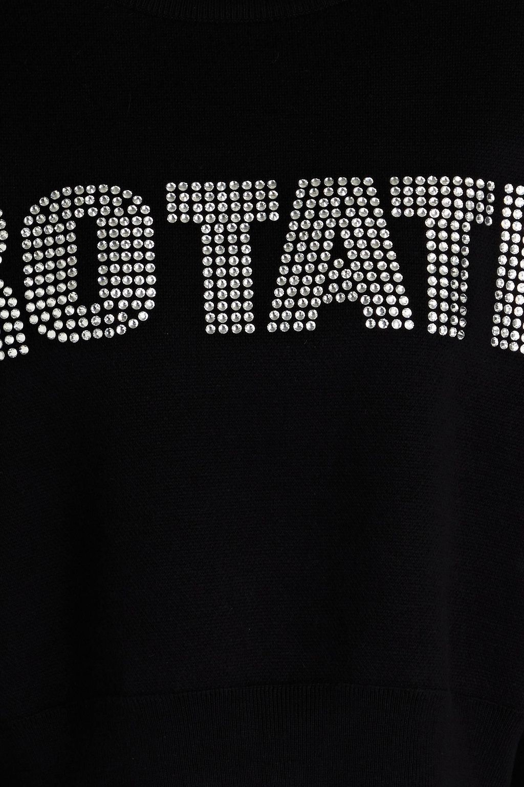 ROTATE BIRGER CHRISTENSEN Crystal-embellished cotton and cashmere-blend sweater