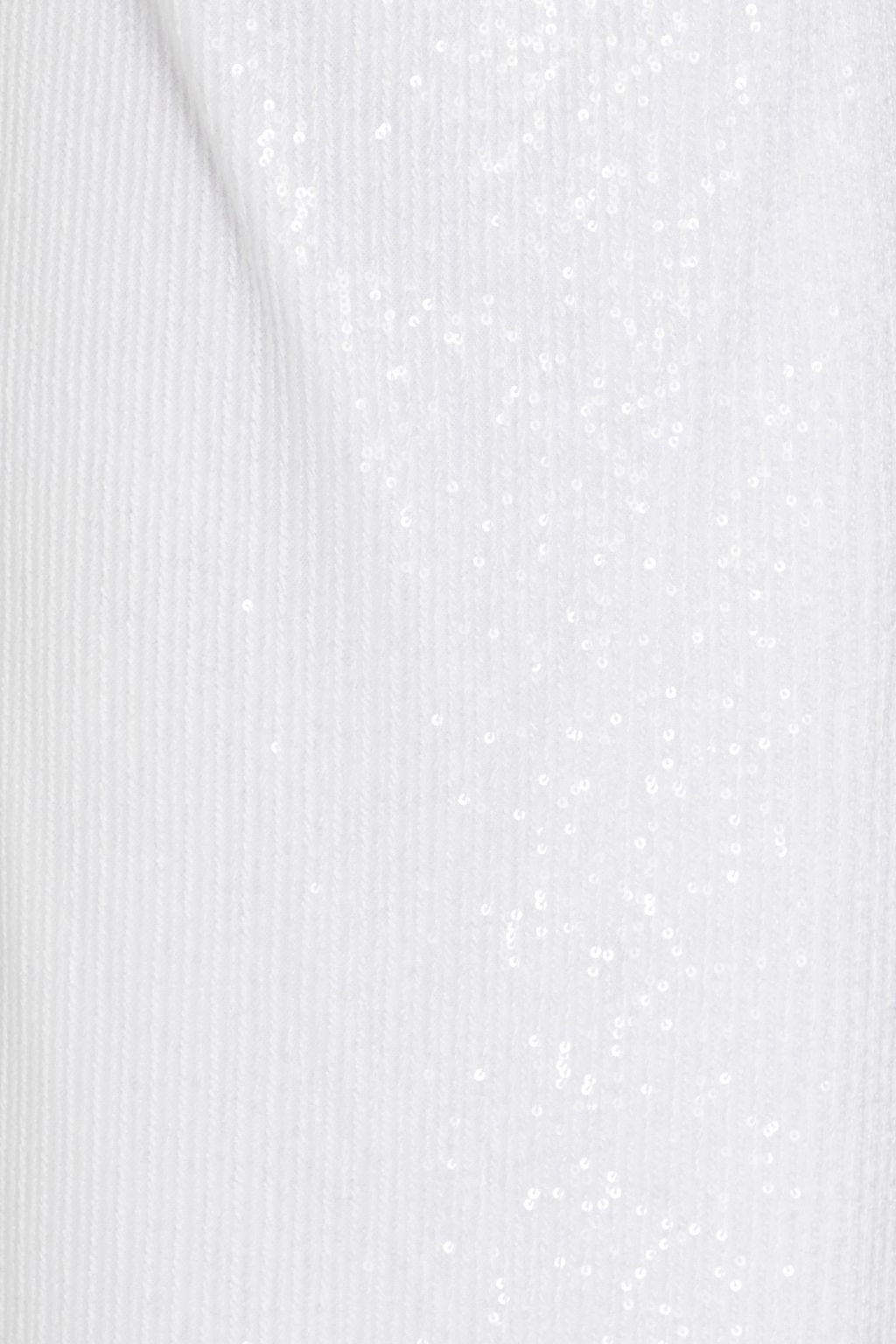 ROTATE BIRGER CHRISTENSEN Sequined ribbed-knit midi dress