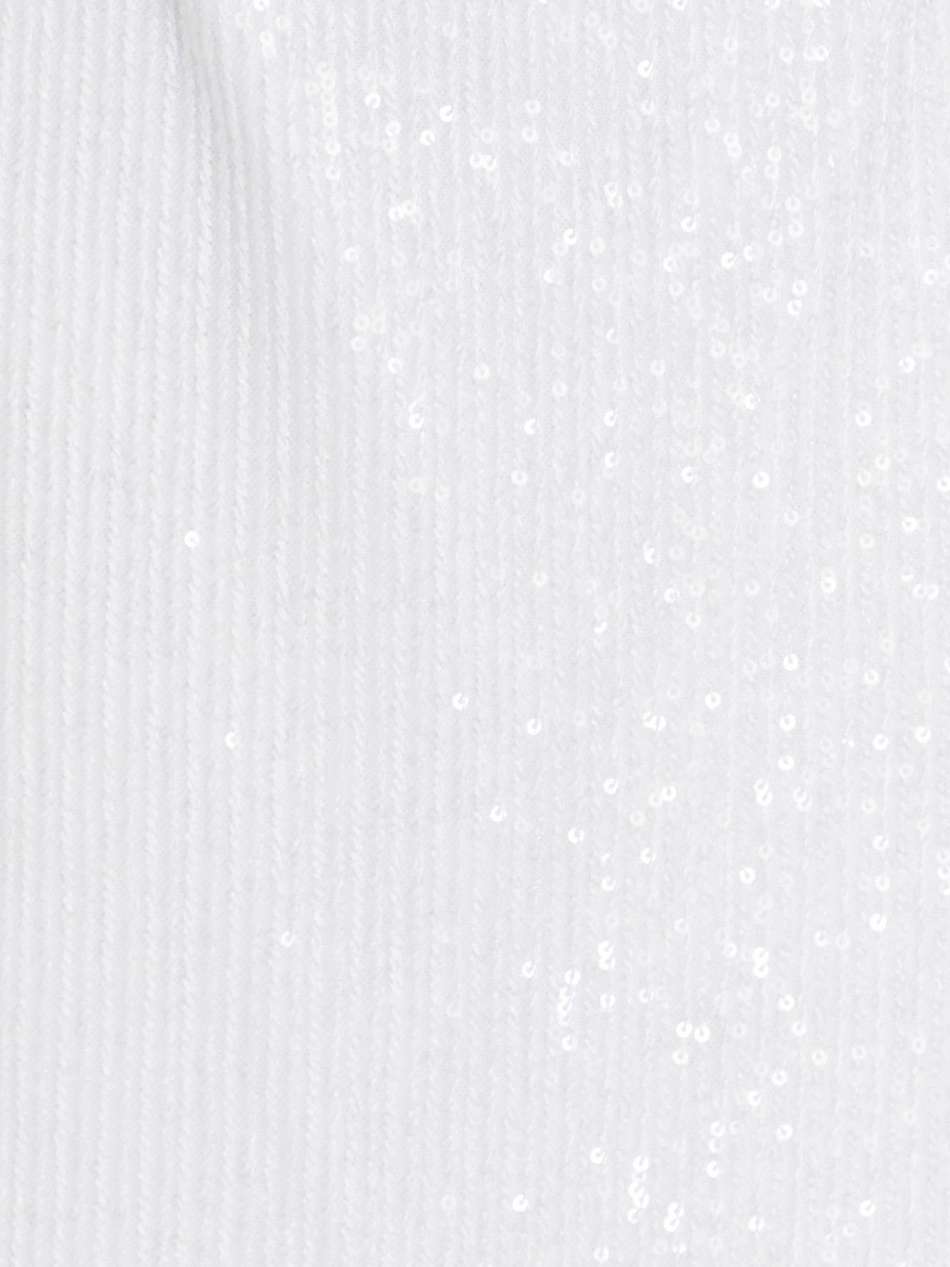 sequined ribbed-knit midi dress