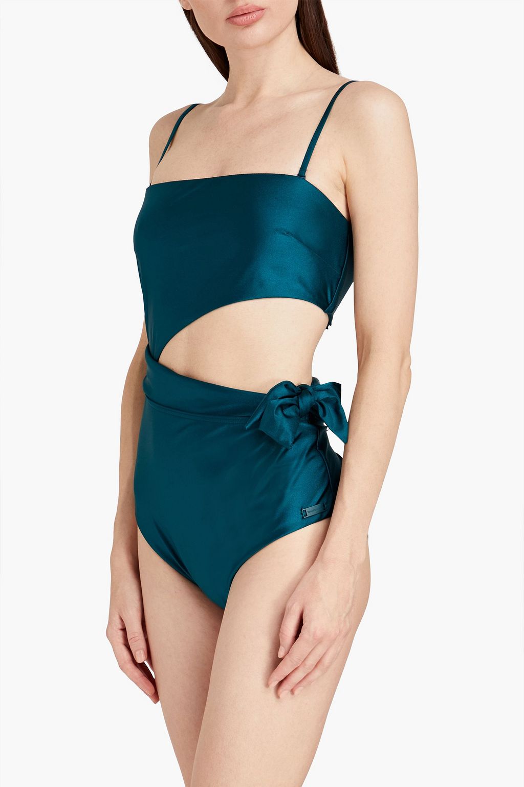 ZIMMERMANN Separates Scarf cutout bow-detailed bandeau swimsuit