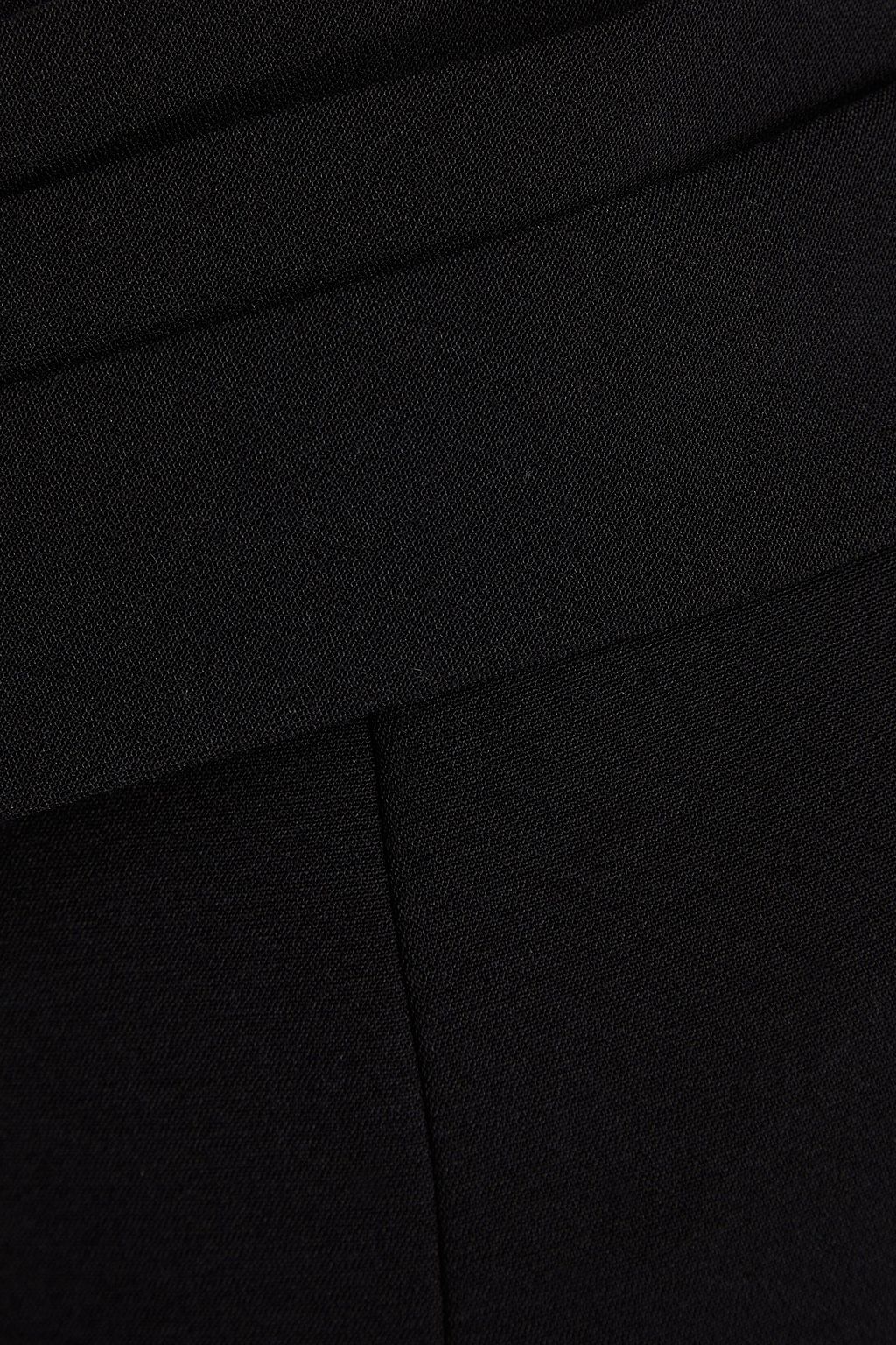 HUISHAN ZHANG Cold-shoulder crystal-embellished crepe top