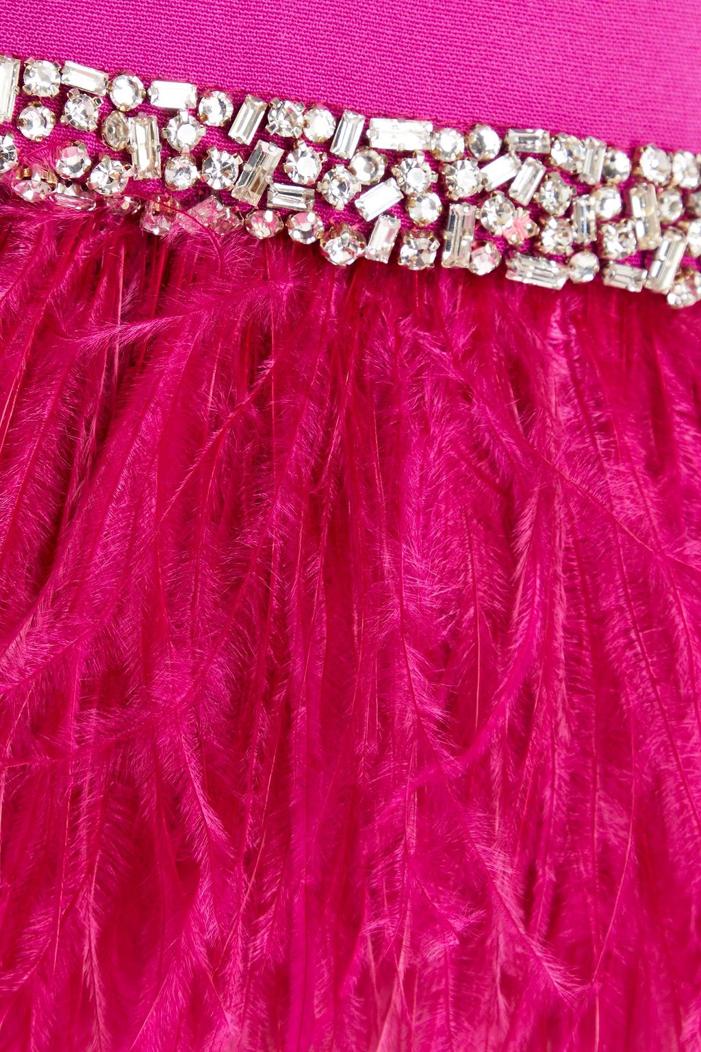 HUISHAN ZHANG Embellished tulle-paneled crepe gown