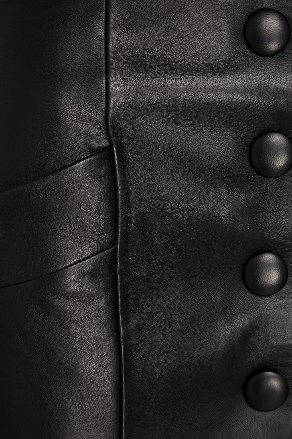 BALMAIN Leather mini skirt