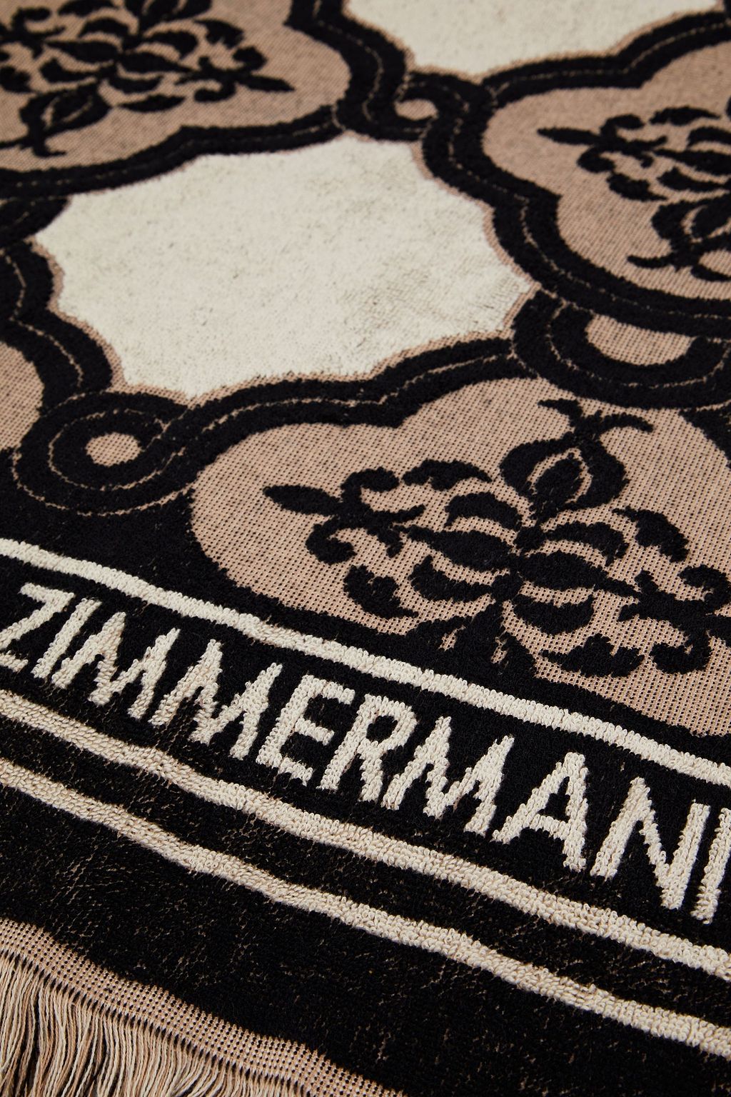 ZIMMERMANN Cotton-terry jacquard beach towel