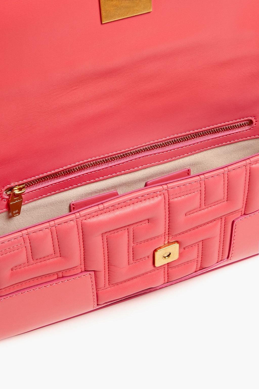 BALMAIN Quilted leather shoulder bag THE