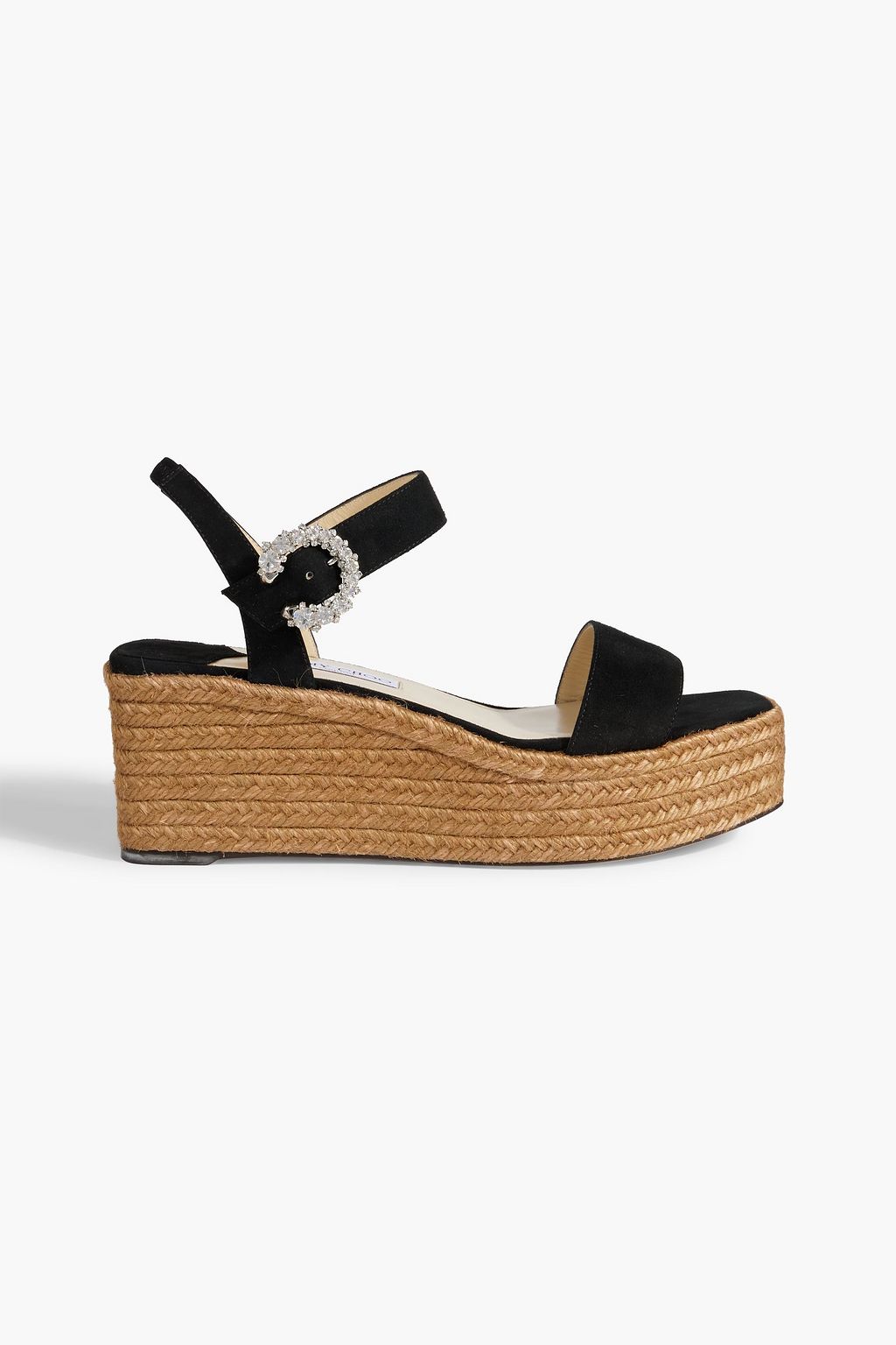 JIMMY CHOO Mirabelle 70 suede espadrille wedge sandals THE OUTNET