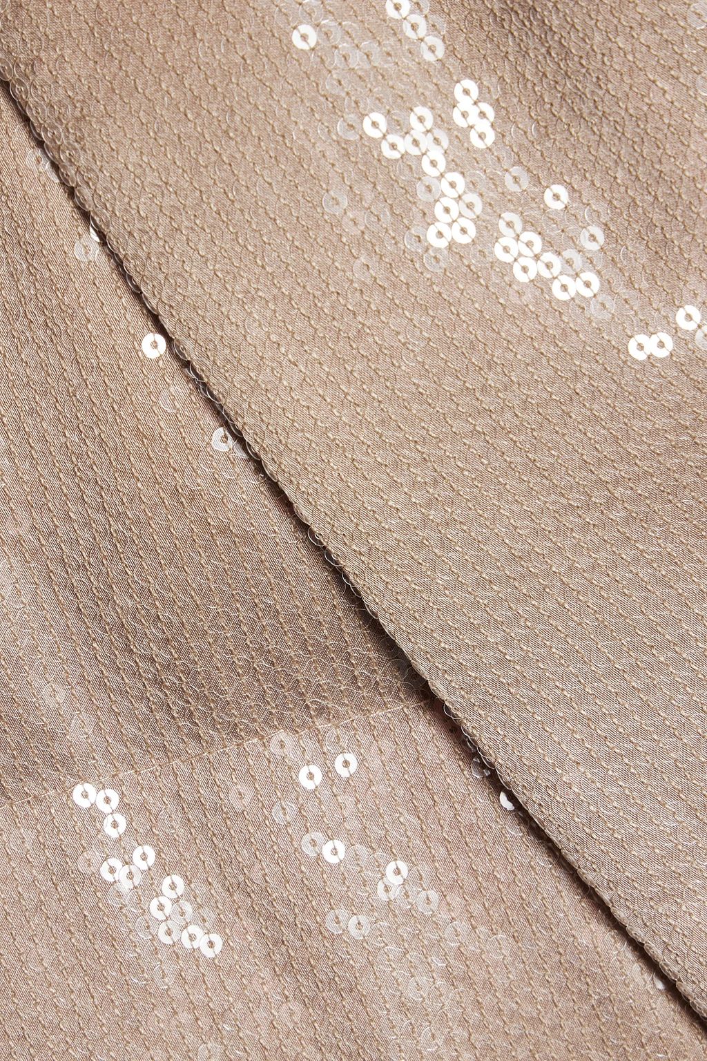 BRUNELLO CUCINELLI Double-breasted quilted sequined shell coat