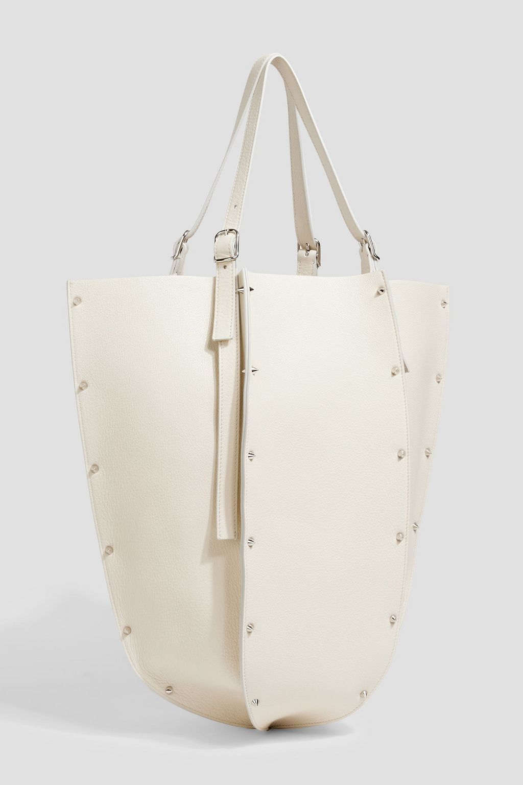 CHLOÉ Carmela studded pebbled-leather tote