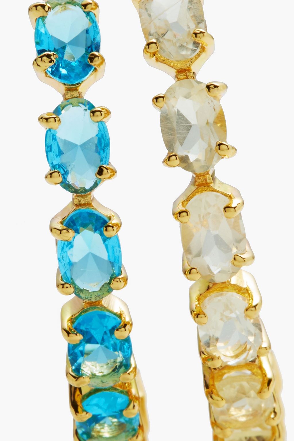 BOUNKIT Gold-tone quartz earrings