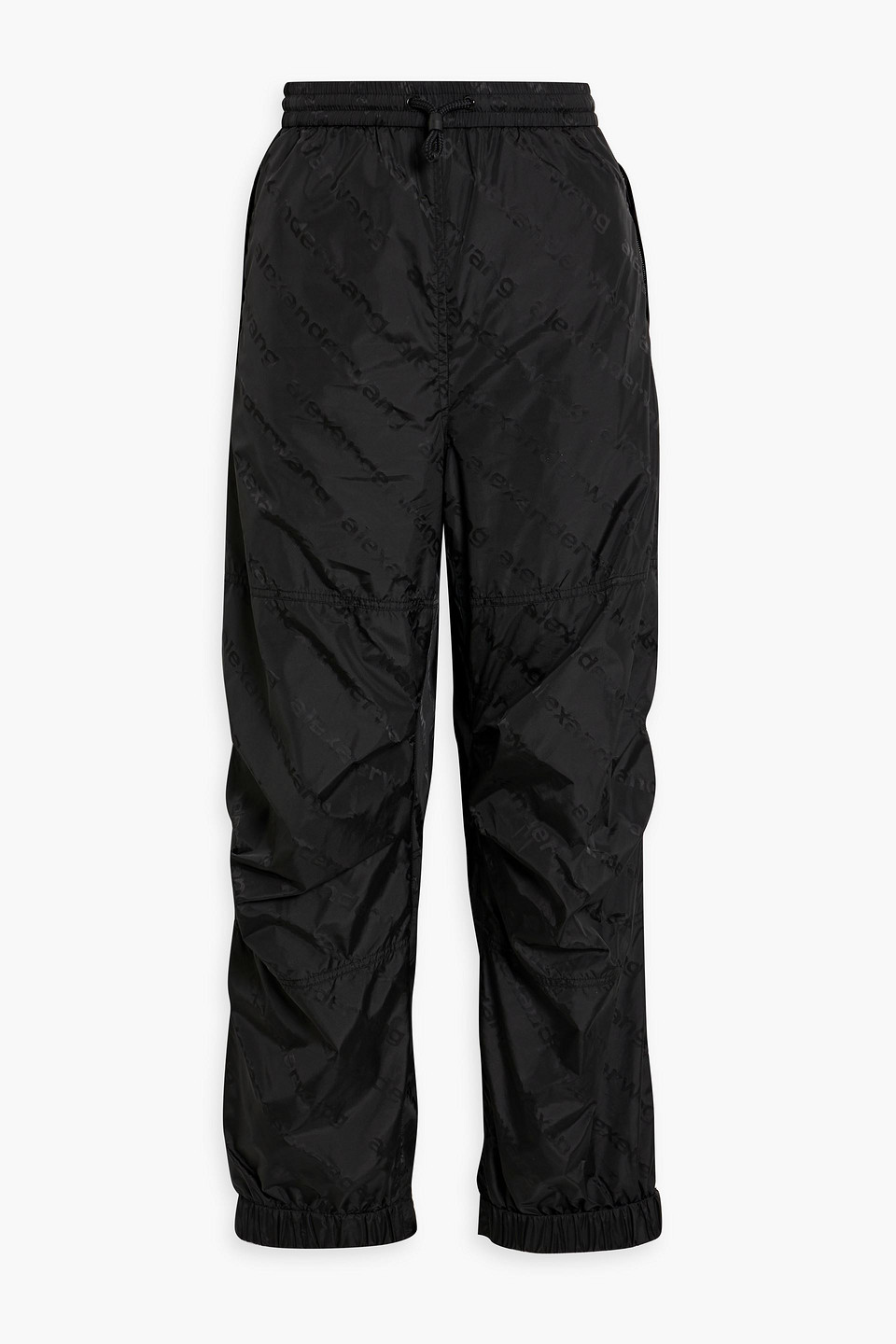 Logo-print shell track pants