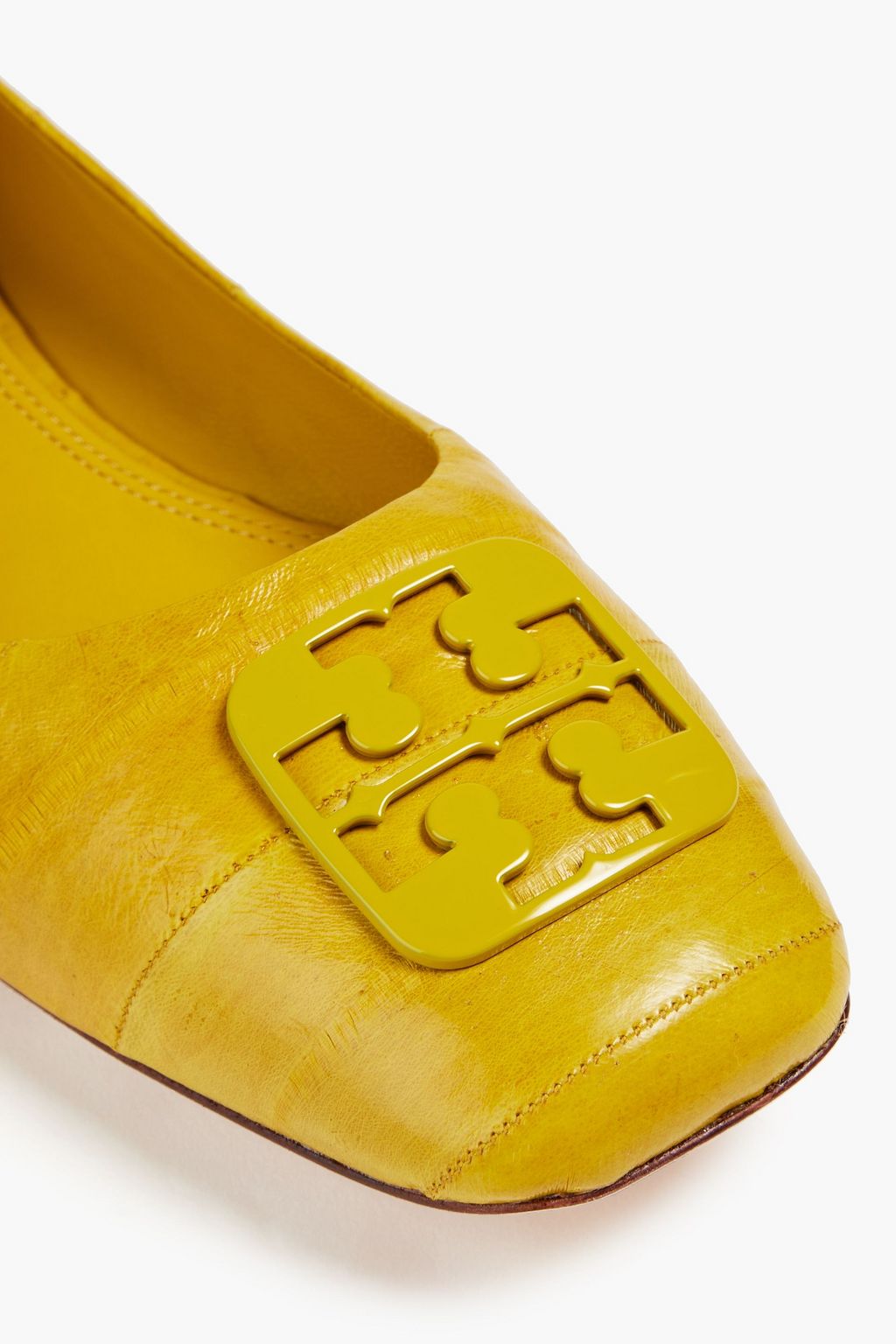 TORY BURCH embellished eelskin ballet flats THE