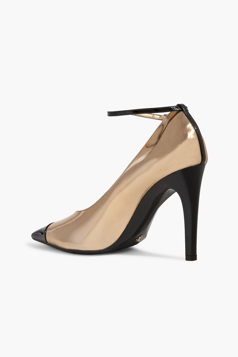 Shop Jimmy Choo Cierra 100 Mirrored And Patent-leather Pumps In Gold